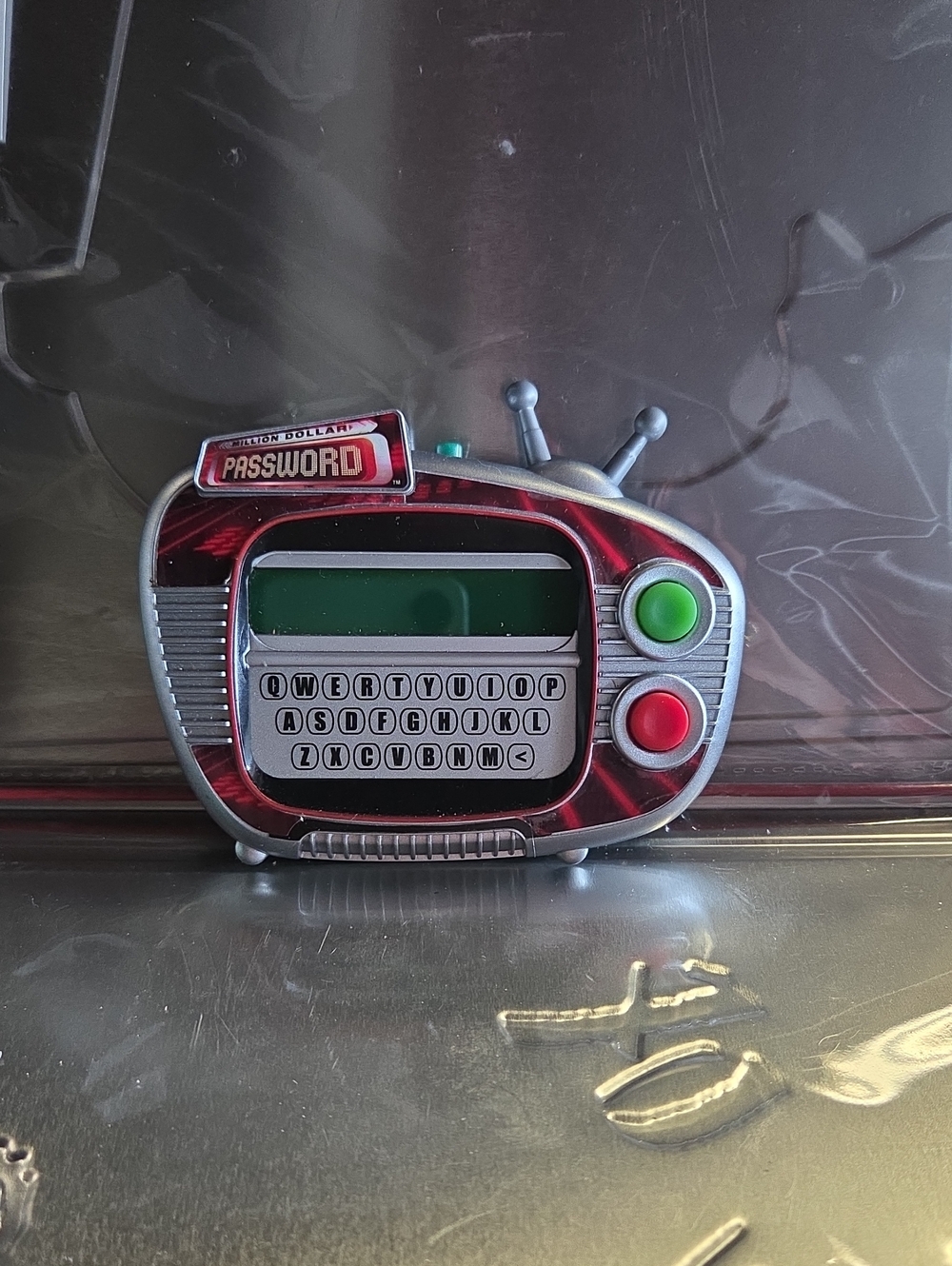 Retro-Style Portable Million Dollar  Password Game Console - Red